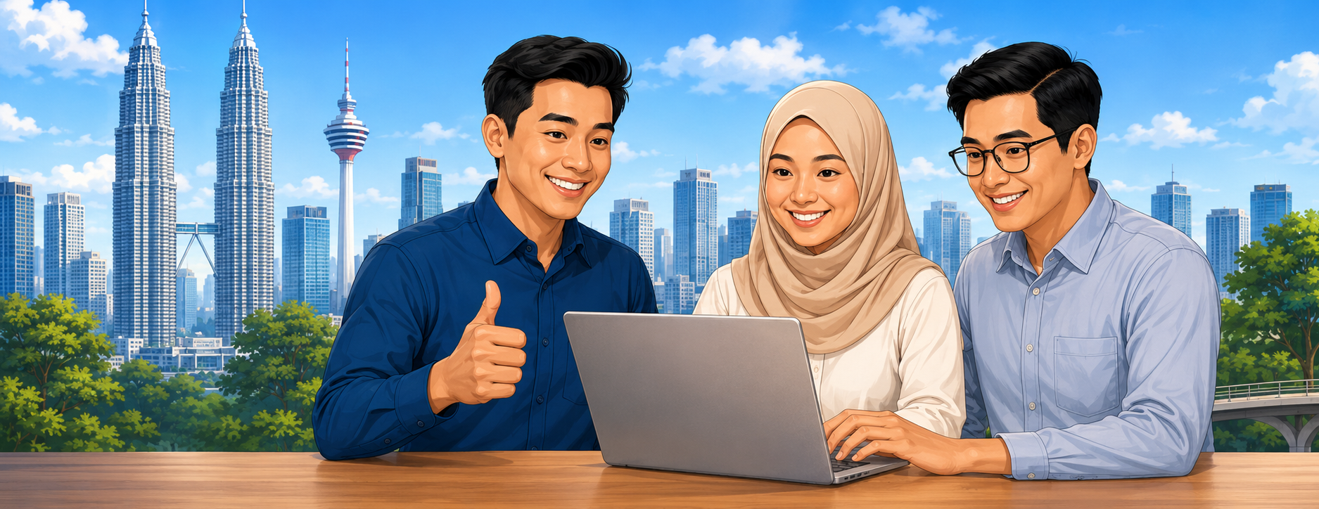 Malaysian team using HR activity calendar software