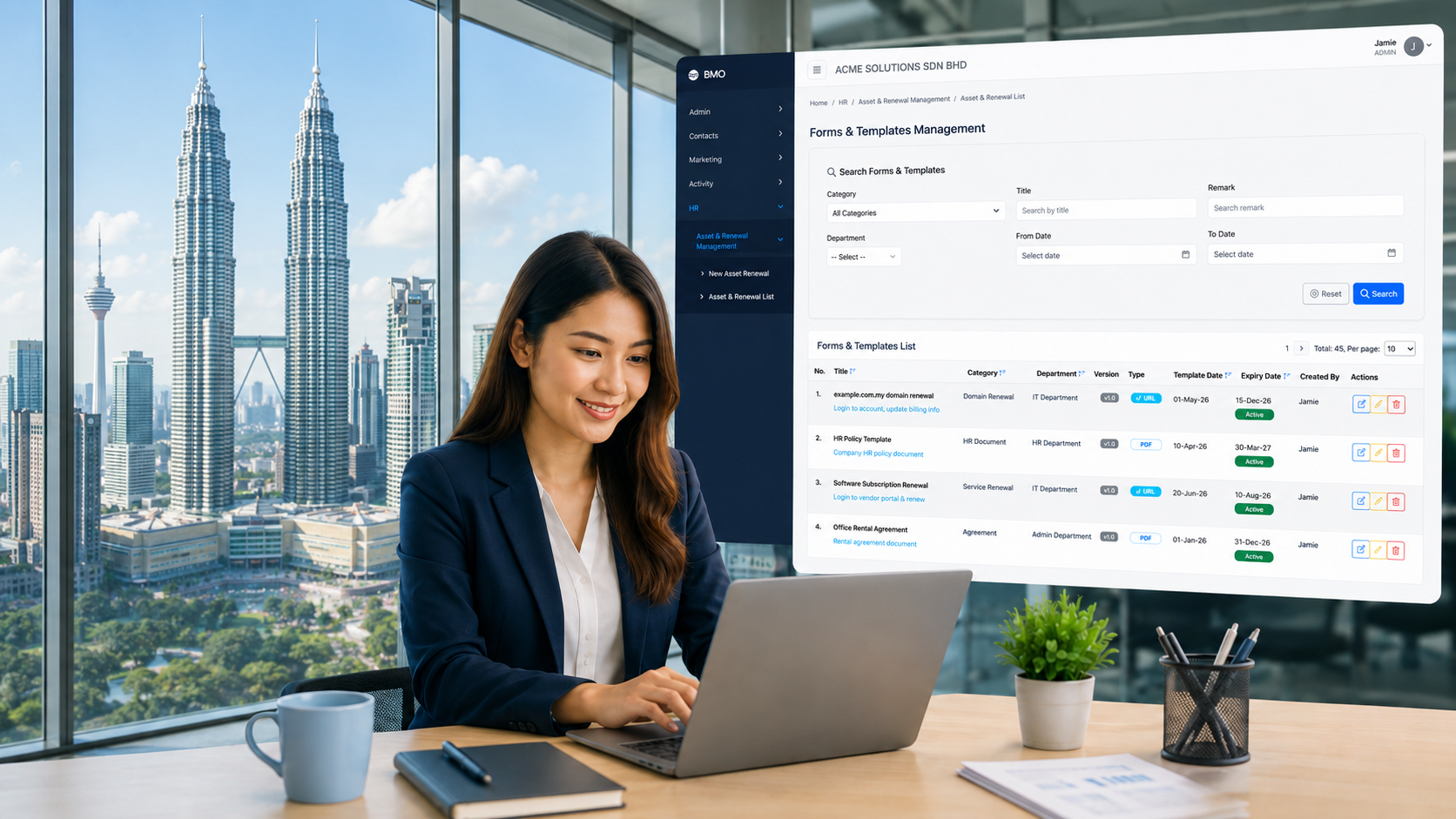 HRM.my Free Trial Dashboard